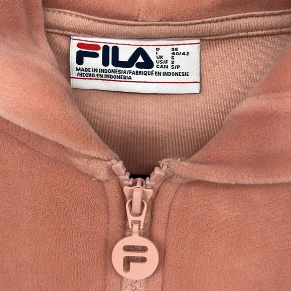 FILA Aaral Cropped Half Zip Hoodie - Picture 3 of 8